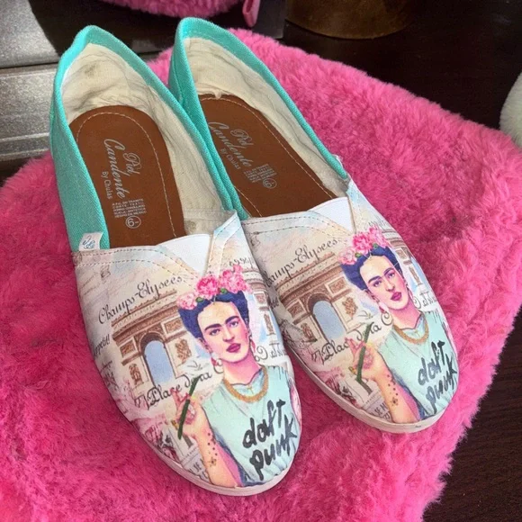 EUC Candente by Chulas espadrille-style shoes featuring a design inspired by Fri - Picture 10 of 10